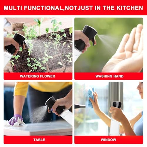 Stewit® 2-in-1 Olive Oil Sprayer and Dispenser Bottle, 500ml Glass Cooking Oil Bottle with Premium Leak-Proof Nozzle, Large Kitchen Oil Mister for BBQ, Air Fryer, Salad Making, and Healthy Cooking - Image 5