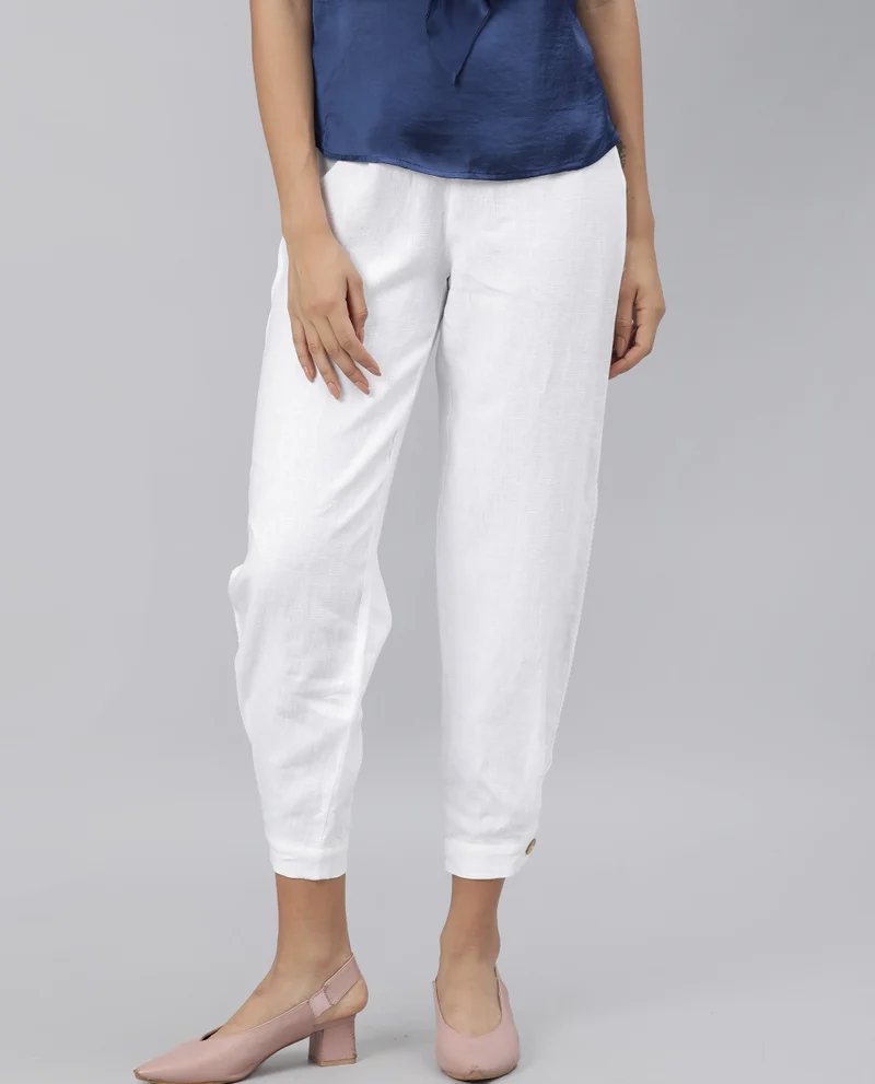 Rareism Women's Linen Trousers