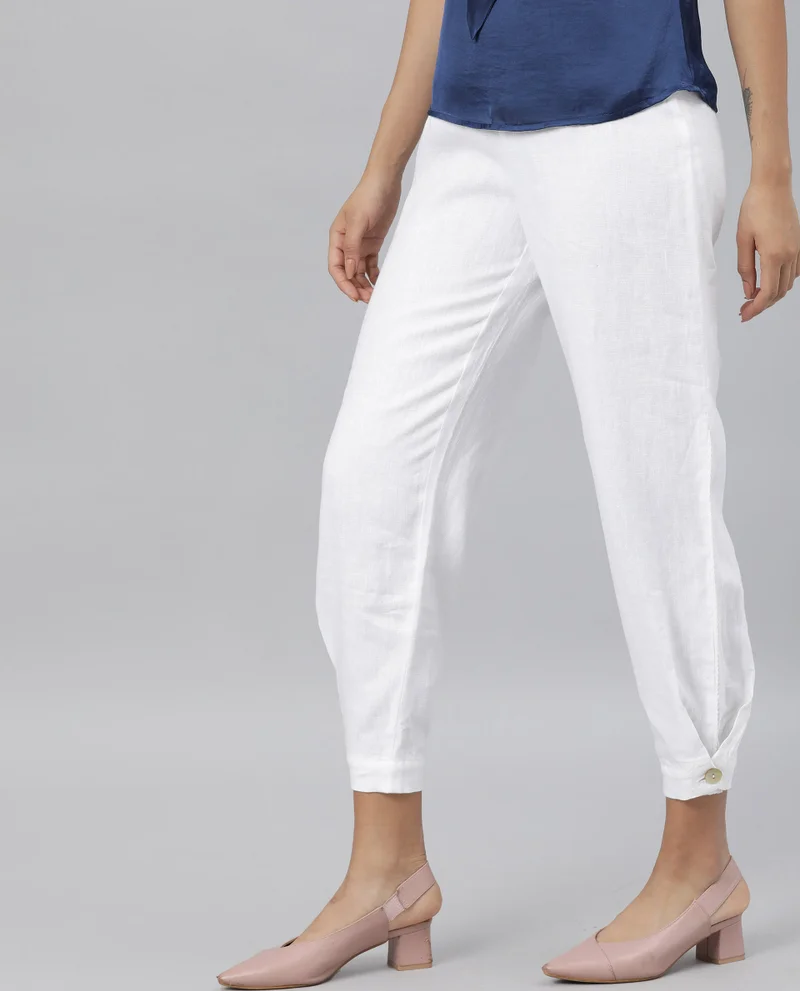Rareism Women's Linen Trousers