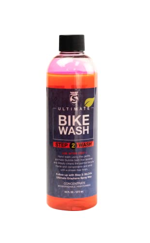 SILCA SILCA Bike Spa Ultimate bike Wash EcoFriendly Bubble Bath Concentrate Advanced Surfactants Encapsulates Dirt Cherry Glow Scent 16oz Bottle Step 2 in the Bike SPA collection