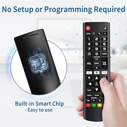 Rimous Universal Remote Control for LG TV Remote Control (All Models) for All Smart TV LCD LED 3D AKB75375604 AKB75095307 AKB75675304 Remote Control for LG Remote Replacement, 2 Pack - Image 4
