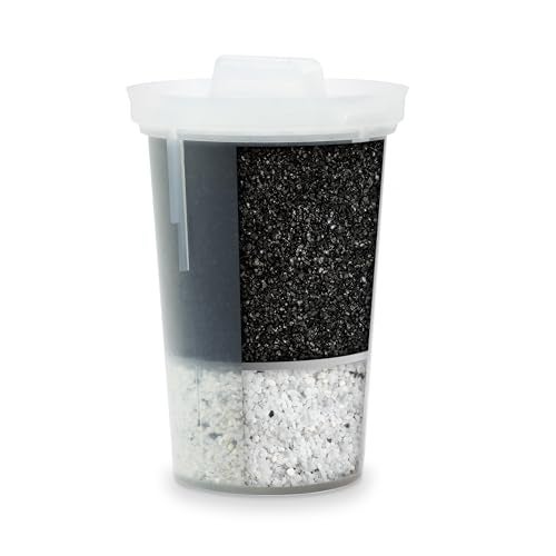 Santevia Single Replacement MINA Alkaline Water Filter by Santevia | Single At Home Water Pitcher Filter Adds Minerals and Makes Alkaline Water | Chlorine and Lead Water Filter | American Filtration Media - Image 1
