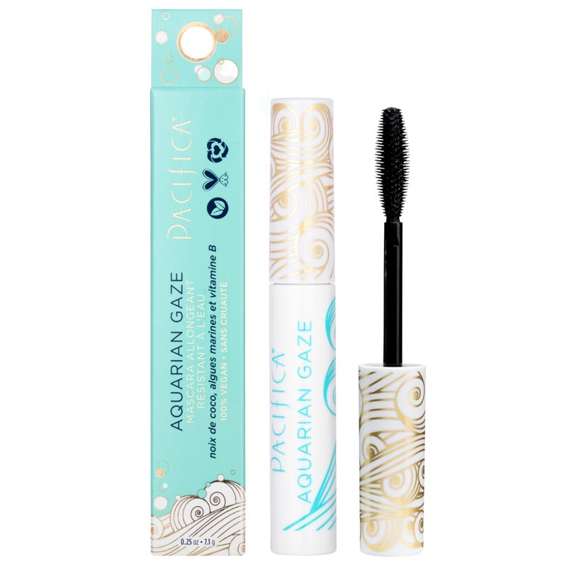 Pacifica Aquarian Gaze Mascara â€“ Abyss (Black) Water-Resistant Long Lash Mascara, Lengthening & Smudge-Proof, Vegan & Cruelty-Free - Image 1
