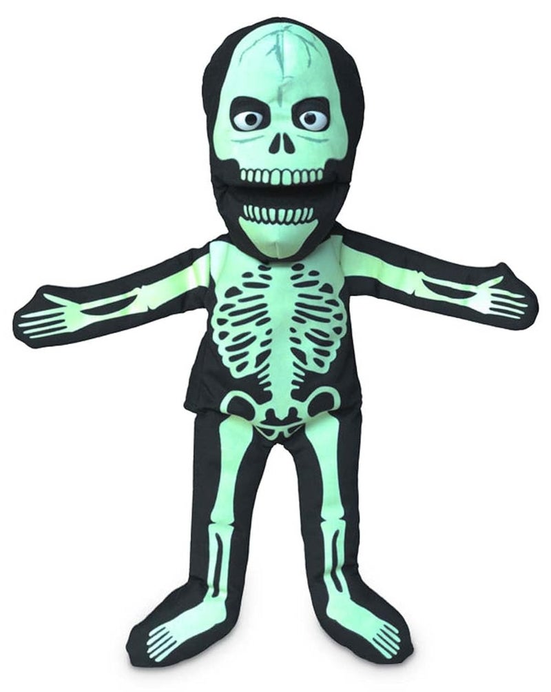Silly Puppets 14" Skeleton, Glow in The Dark, Hand - Image 1