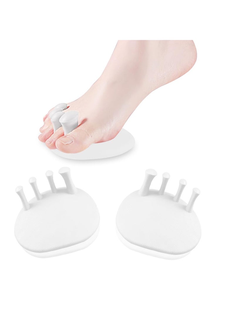 Generic 1 Pairs Toe Separators for Overlapping Toes Women White Calf Trainer Multifunctional Bunion Corrector Thin Leg Exerciser Suitable Having Plantar Fasciitis - Image 1