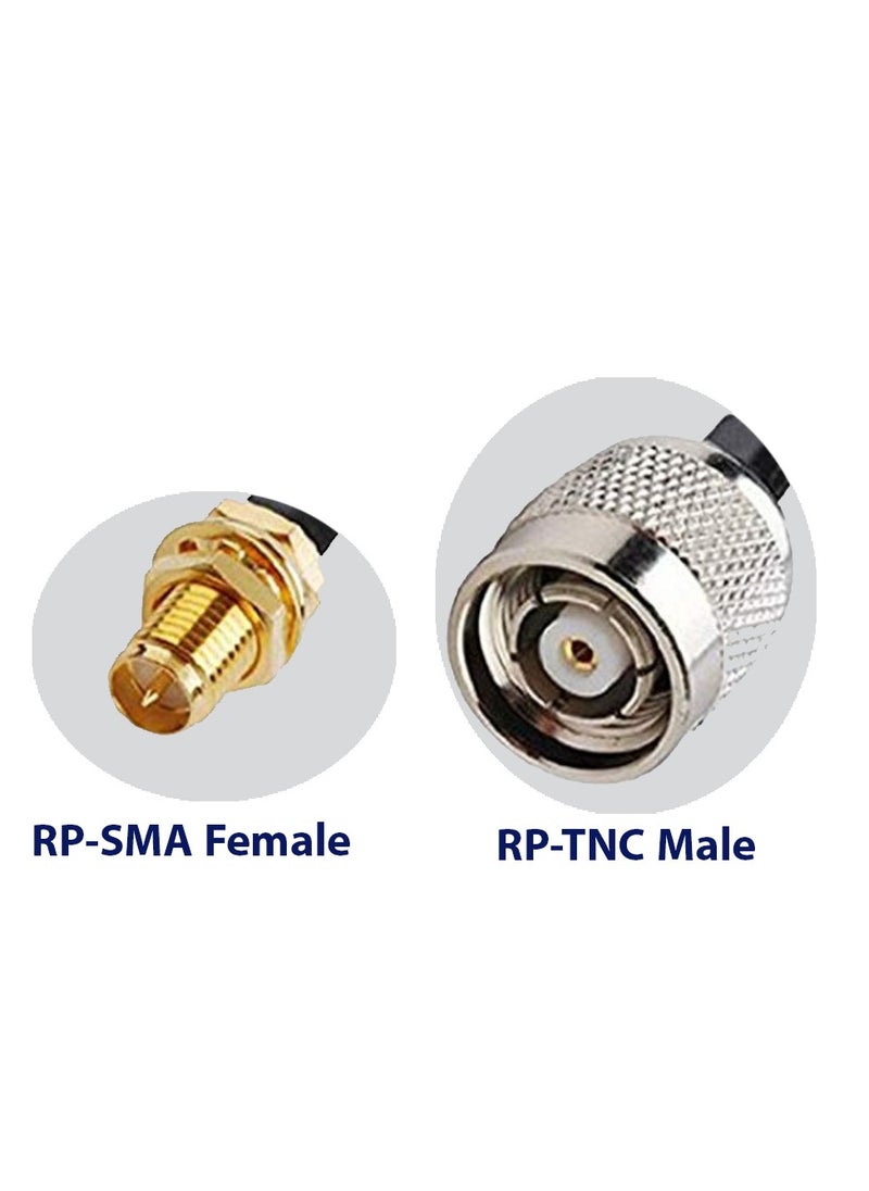 Ohm OHM RP-TNC Male to RP-SMA Female Antenna Cable RG58  - Image 3