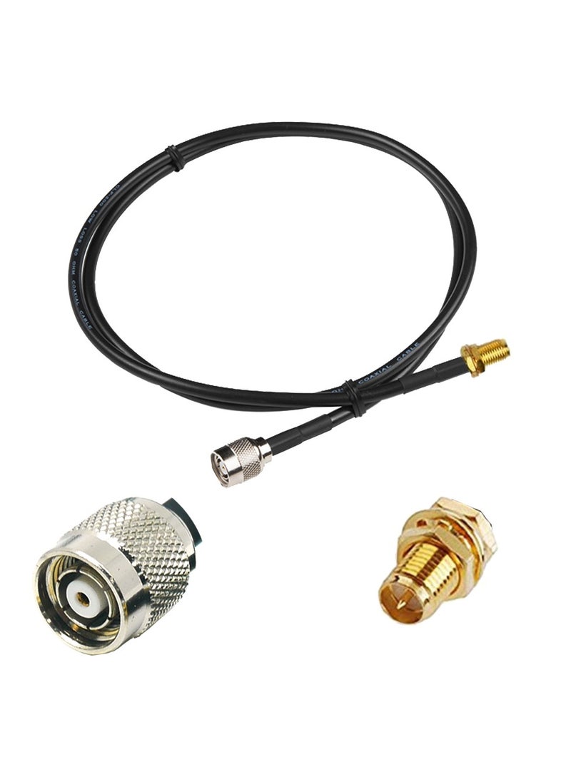 Ohm OHM RP-TNC Male to RP-SMA Female Antenna Cable RG58  - Image 4