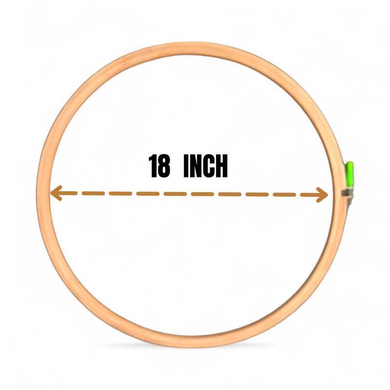 ADW CRAFT'S 16,18 INCHS Embroidery Wooden Hoop(3 PLY, Pack of 2),Wooden Hoop Ring for Embroidery Kit,Wooden Embroidery Hoop Ring Frame,Wooden Frames for Craft Hoop Frame,Mini Wooden Hoop,Embroidery Frame Wooden  - Image 3