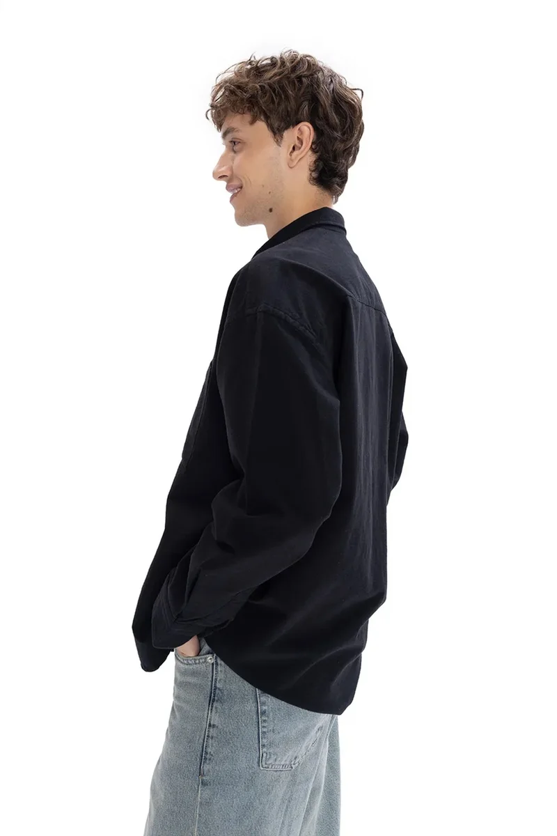 Giesto Navy Blue GIESTO Buttoned Long Sleeve Shirt for Men | Best Price UAE