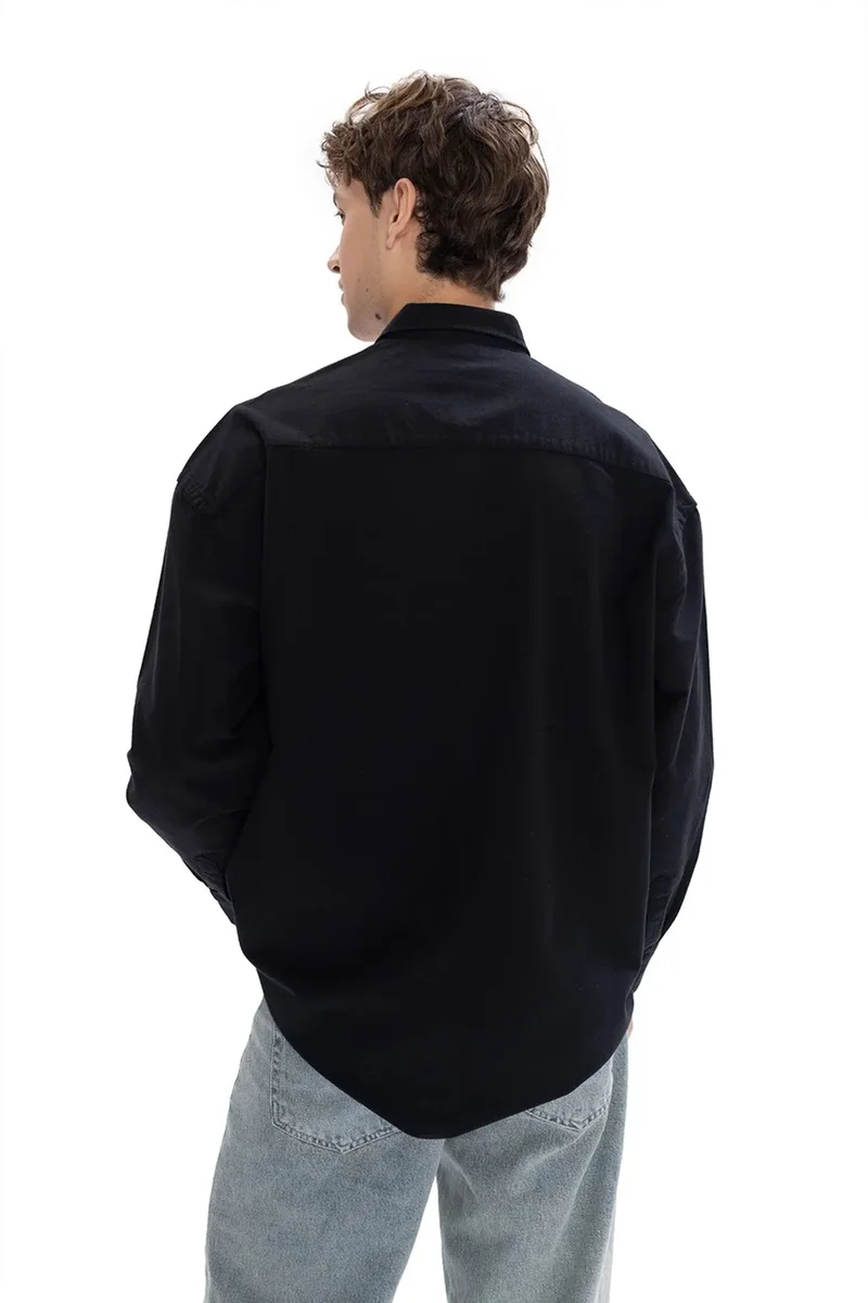 Giesto Navy Blue GIESTO Buttoned Long Sleeve Shirt for Men | Best Price UAE