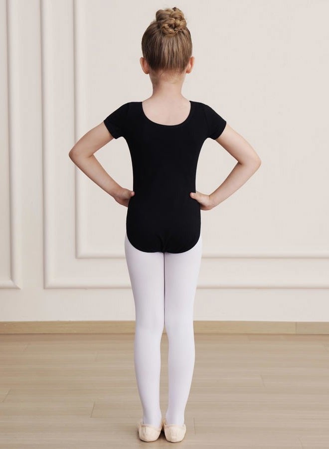 WEGETIT Leotards for Girls Ballet Dance Toddler Gymnastics, Black, 8-10 years - Image 3