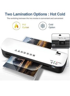 OSMILE OSMILE SL299 Hot And Cold Laminating Machine, A4A5A6 Laminator Machine Set, 4 in 1 Thermal Laminator for Home Office School Use, 9 inches Max Width,Paper Trimmer,Corner Rounder (15 Laminating Pouches)  - Image 2