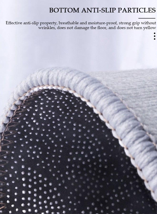 DUNISO قطعتان من سجاد ودواسات المطبخ غير القابلة للانزلاق، مجموعة سجادة مضادة للتعب في مدخل المطبخ، سجادة أرضية خلفية للمطبخ والحمام والمكتب 40*60 سم&amp;40*120 سم - Image 5