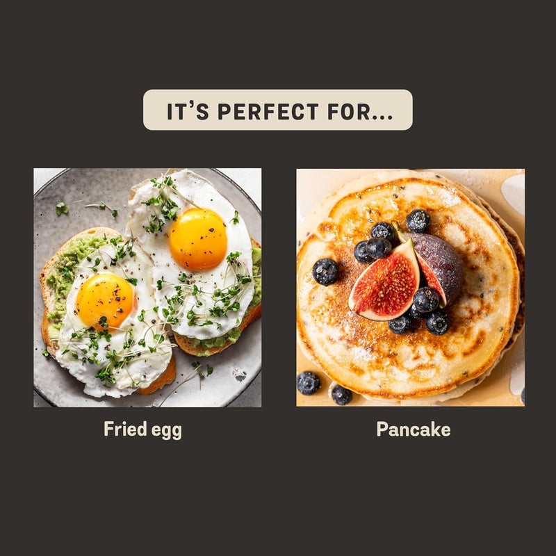 Meyer Midnight Hard Anodized Aluminium Non Stick Frypan | Frying Pan | Omlette pan | Fry pan with Stick Handle | Egg Pan | Gas and Induction Compatible, 26cm/ 2.61 Liters - Image 4