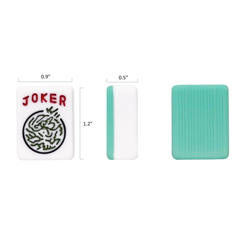 GUSTARIA American Mahjong Tiles (1.2â€,Tiles Only), 166 American Mahjong Tiles with Light Green Color - Image 2