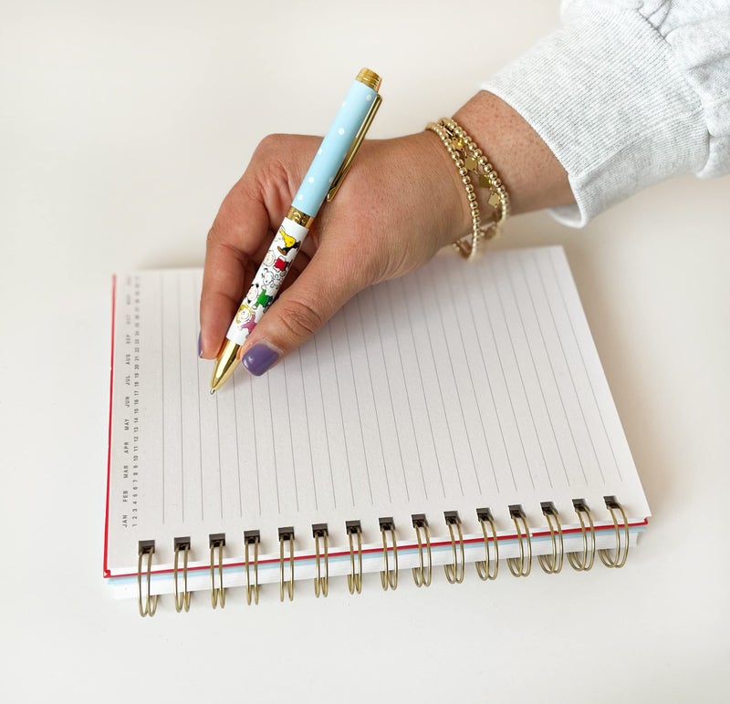 Graphique Peanuts Fashion Pen | 5.5” Ballpoint Pen | Refillable Black Ink | Retractable Twist Top | Matching Decorative Box | Comfort Grip for Writing | Office Supplies Accessories - Image 5