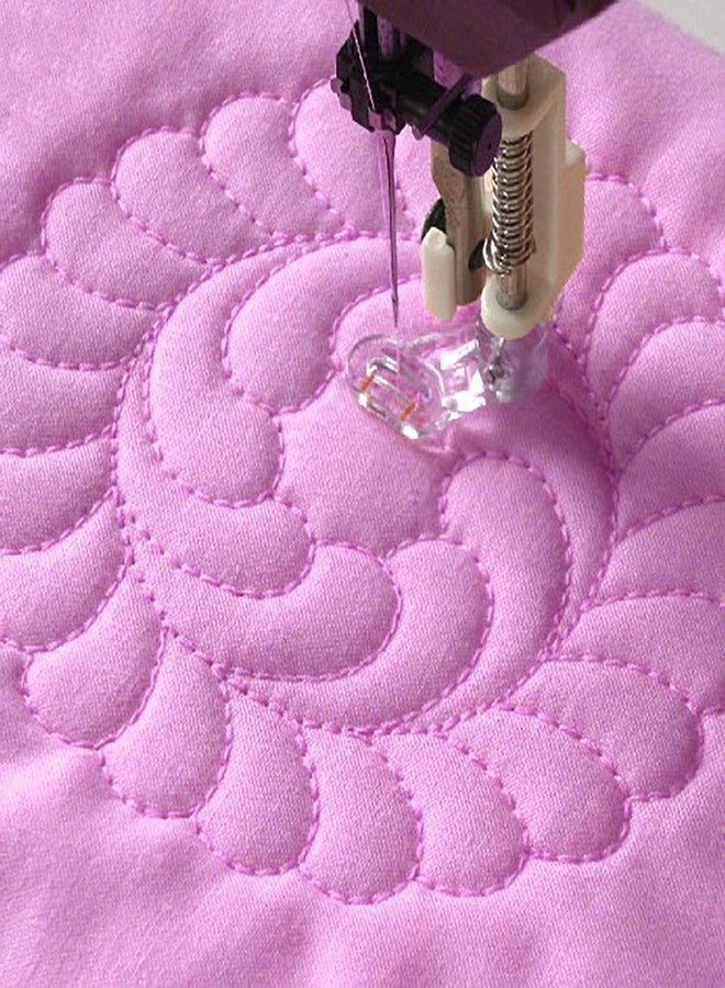 FIKLOTA Free-Motion Darning Quilting Embroidery Presser Foot for Singer, Brother, Janome, Juki, Babylock, Elna, Kenmore, White, N, Simplicity, Riccar, Toyota, Bernette, and More Sewing Machines - Image 4