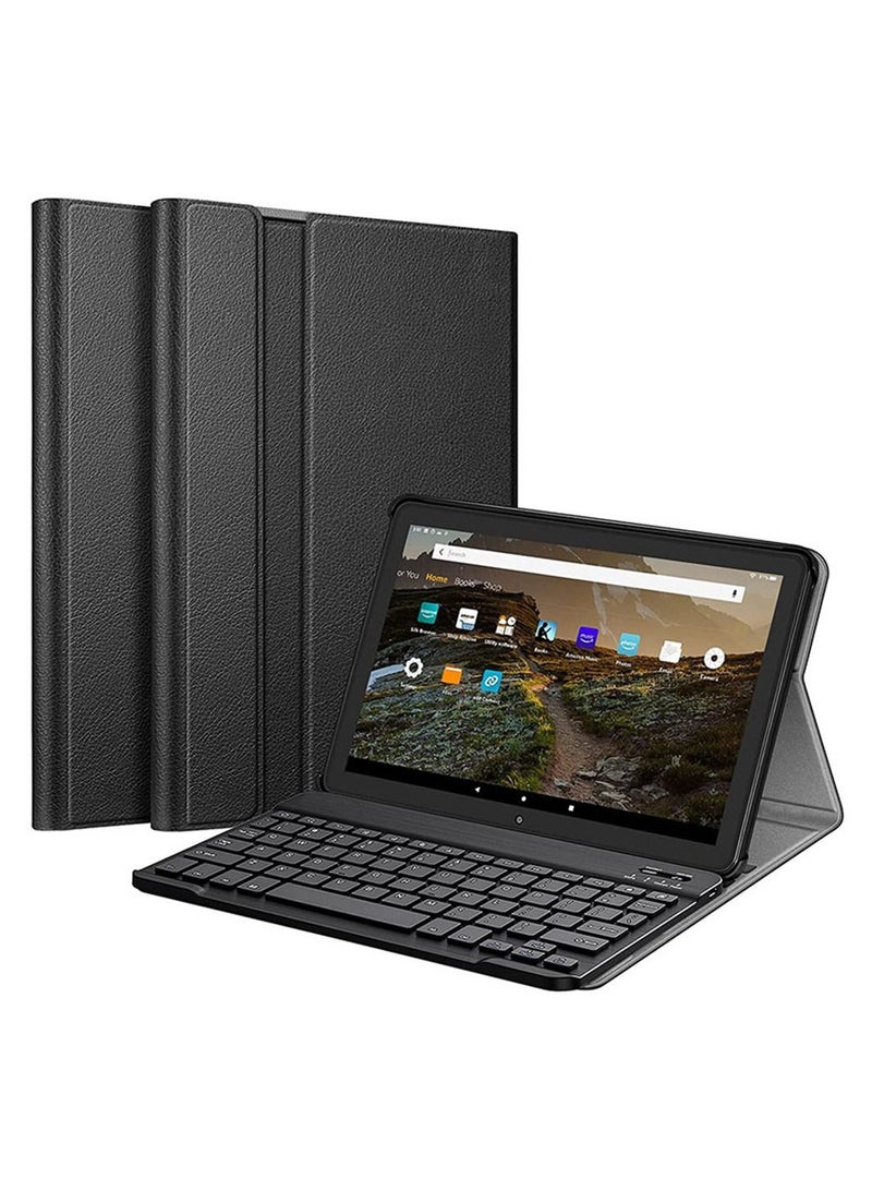 URBBKING Lightweight Smart Cover with Wireless Keyboard for Xiaomi Pad 5/5 Pro 11 inch (2021) Black - Image 1