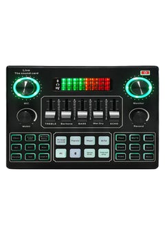 Excefore Live Sound Card Audio Mixer, Bluetooth Audio Mixer, Podcast Audio Interface with DJ Mixer Effects, Podcast Production Studio Equipment, Prefect for Streaming/Podcasting/Gaming  - Image 1