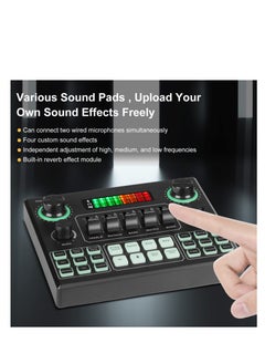 Excefore Live Sound Card Audio Mixer, Bluetooth Audio Mixer, Podcast Audio Interface with DJ Mixer Effects, Podcast Production Studio Equipment, Prefect for Streaming/Podcasting/Gaming  - Image 4
