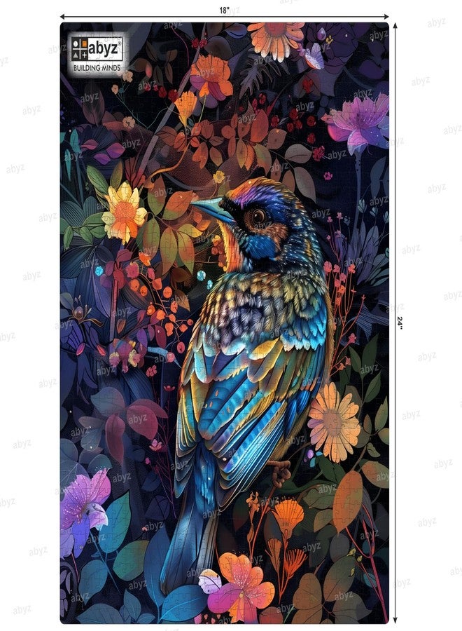 ABYZ Twilight Feathers - A Bird Among Blossoms Puzzle with 1000-Pieces Play and Learn Educational Puzzle for Kids and Children Aged 14 and Above as Well as Adults - Image 2