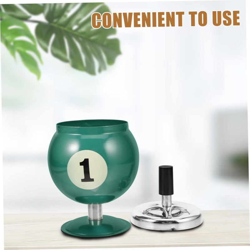 Iron Billiard Ashtray Auto Extinguishing Lightweight Windproof - Image 5