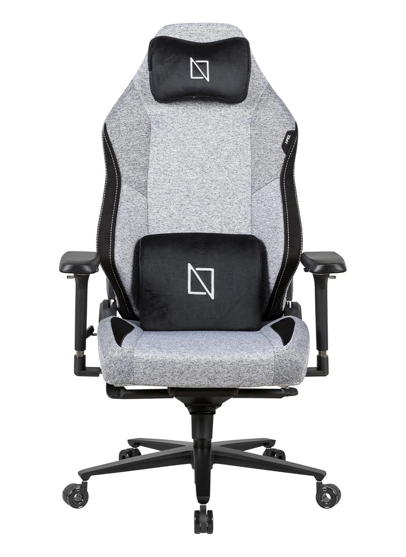 NAVODESK - APEX PRO High Back Computer Gaming Chair with Magnetic Swappable Armrests Lumbar Pillow Magnetic Headrest by NAVO Ultra Grey - Image 1
