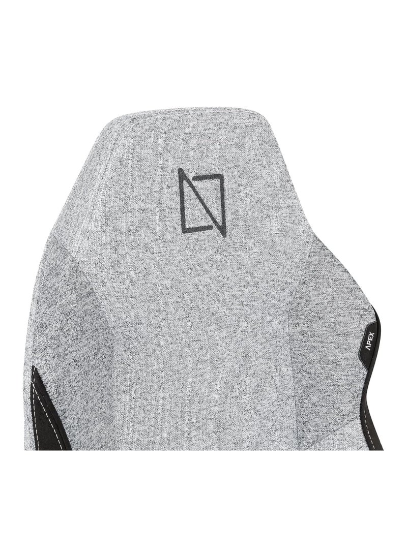 NAVODESK - APEX PRO High Back Computer Gaming Chair with Magnetic Swappable Armrests Lumbar Pillow Magnetic Headrest by NAVO Ultra Grey - Image 1