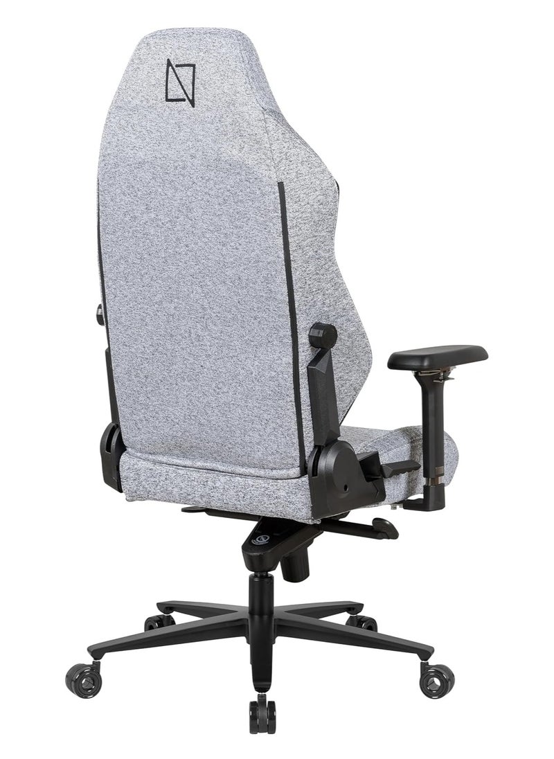 NAVODESK - APEX PRO High Back Computer Gaming Chair with Magnetic Swappable Armrests Lumbar Pillow Magnetic Headrest by NAVO Ultra Grey - Image 1