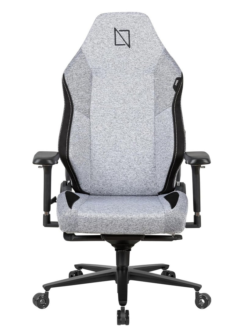 NAVODESK - APEX PRO High Back Computer Gaming Chair with Magnetic Swappable Armrests Lumbar Pillow Magnetic Headrest by NAVO Ultra Grey - Image 1