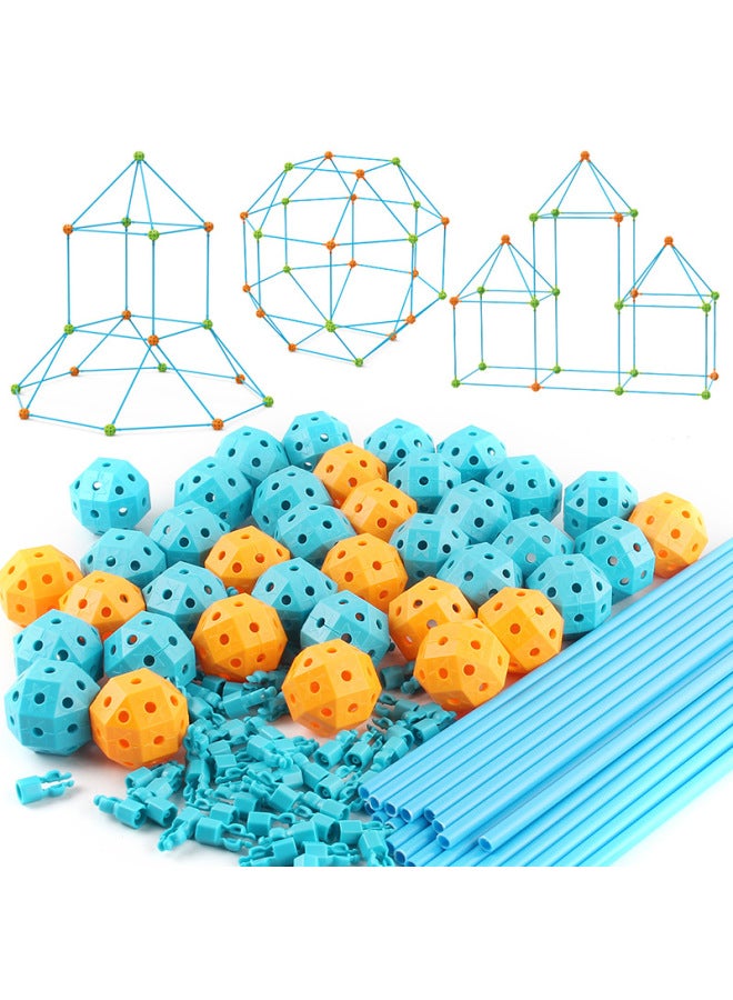 Science And Education Patchwork Tent Castle Bead Diy Children's Construction Castle Tent Educational Toy Accessories Bulk - Image 2