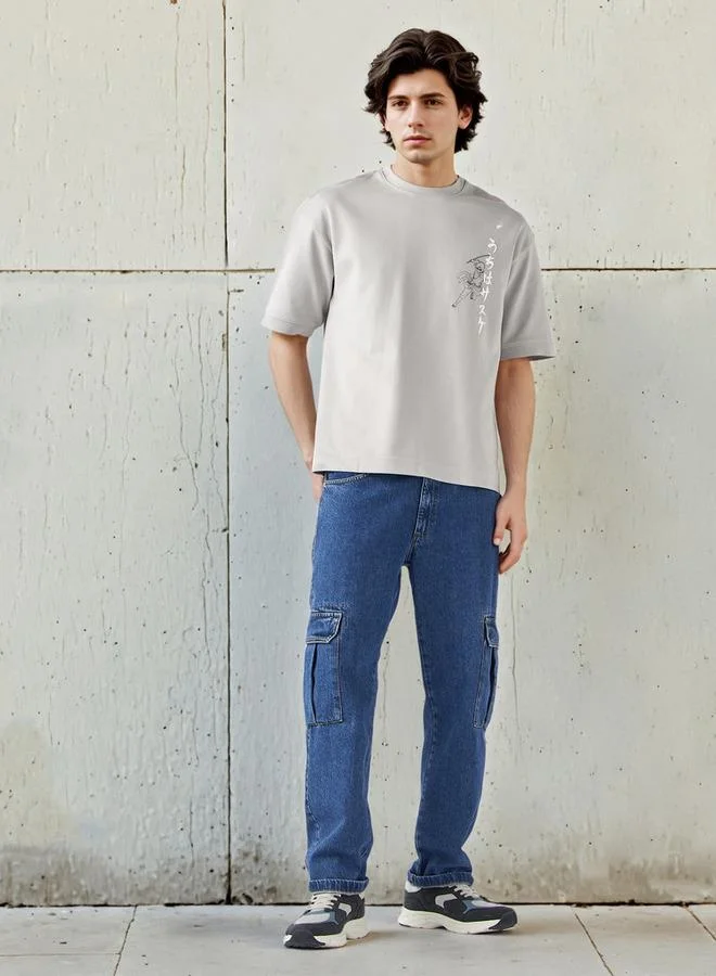 SP Characters Sasuke Uchiha Print T-shirt