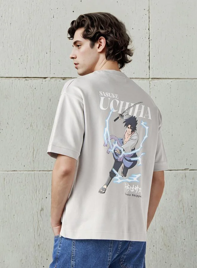 Sasuke Uchiha Print T-shirt