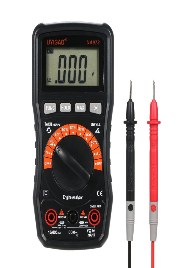 UYIGAO UA973 Digital Multimeter Automotive Multimeter NCV TRMS 2000 Counts Engine Analyser Multimeter - Image 1