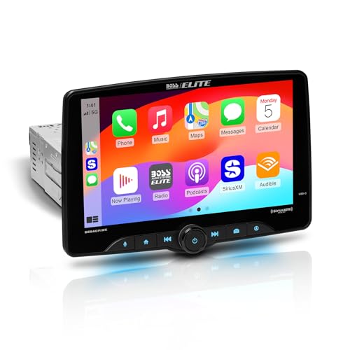 BOSS Audio Systems Elite BE9ACP.WX Single DIN Car Stereo Wireless Apple CarPlay, Android Auto, 9 Inch Touchscreen, Sirius XM-Ready, Bluetooth - Image 1