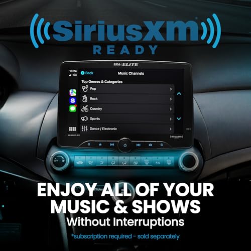 BOSS Audio Systems Elite BE9ACP.WX Single DIN Car Stereo Wireless Apple CarPlay, Android Auto, 9 Inch Touchscreen, Sirius XM-Ready, Bluetooth - Image 3