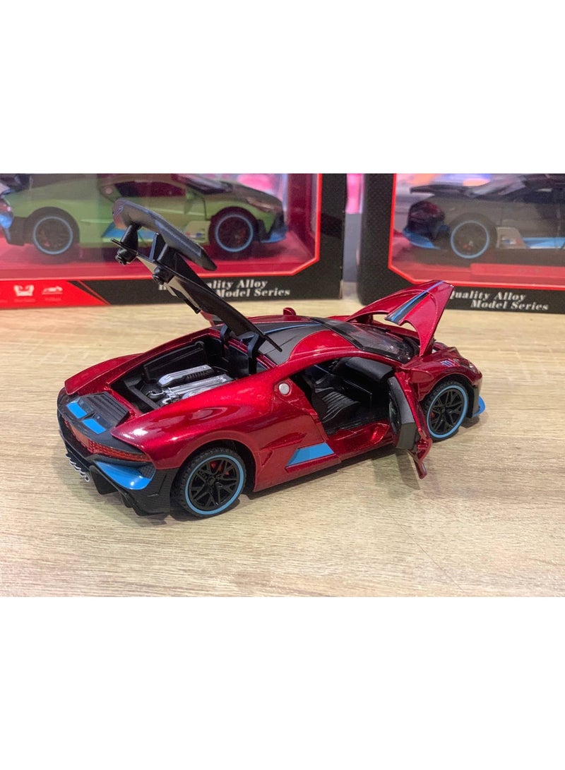 Red car model 1:32 - Image 4