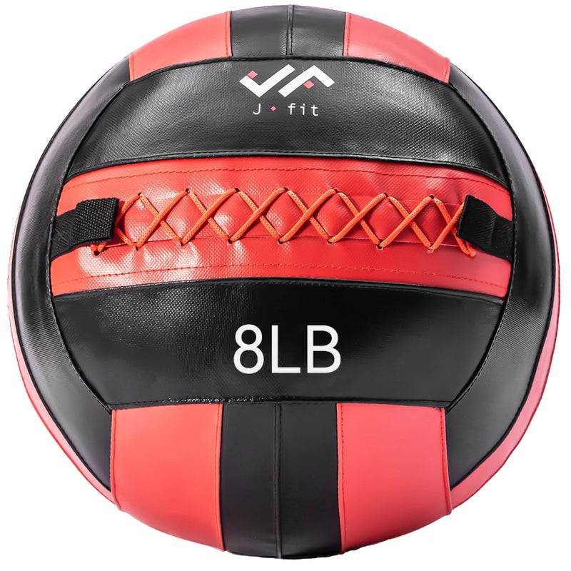 JFIT Wall Ball, Red/Black, 8 LB - Image 5
