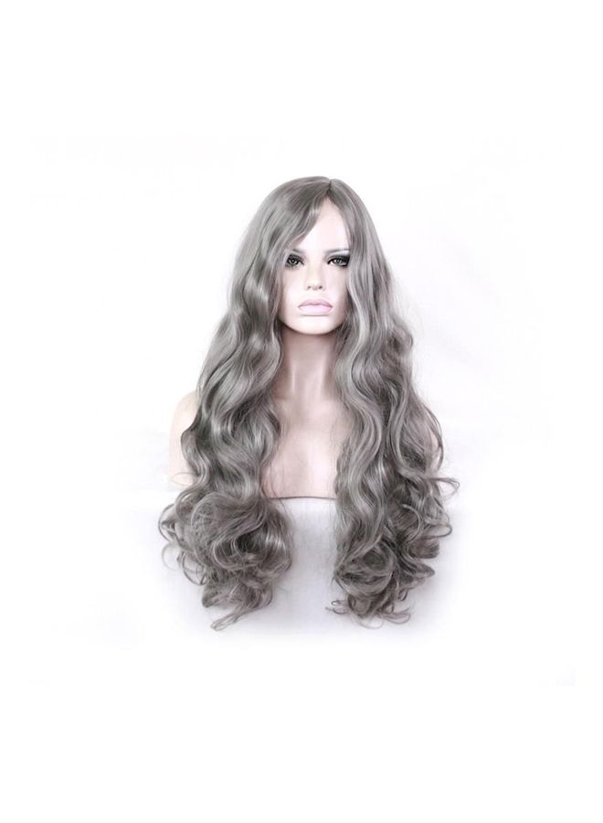 Loquat The Harajuku Long Curly Hair Wig Grey - Image 2