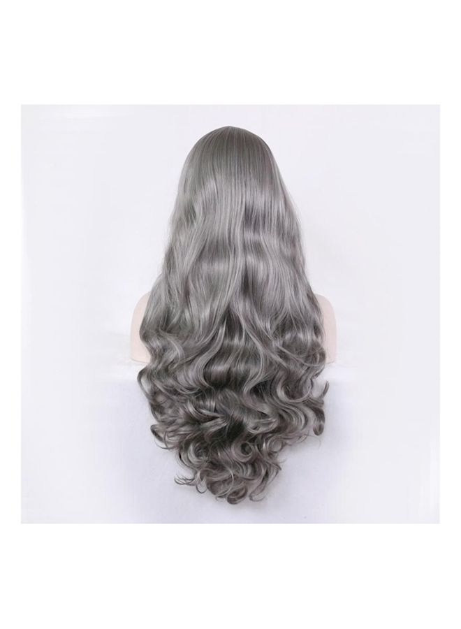 Loquat The Harajuku Long Curly Hair Wig Grey - Image 1