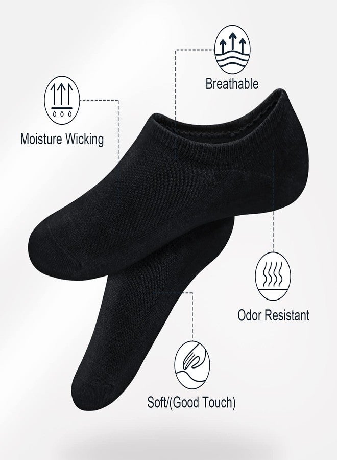 SIXDAYSOX Ondo Cotton No Show Mens Socks 8 Pairs Breathable Low Cut Non-Slip Socks Invisible Summer Socks Size 9-11 - Image 3