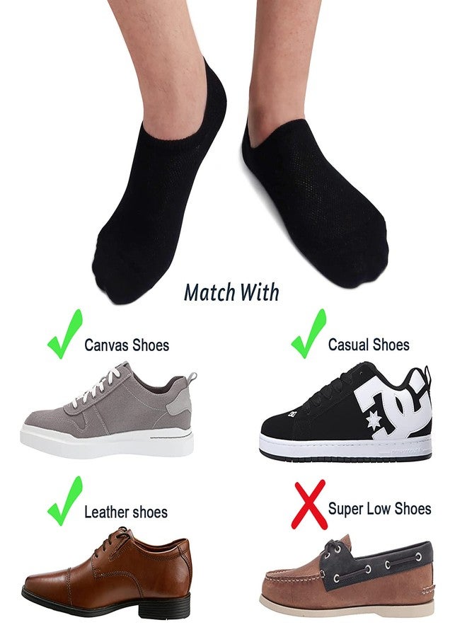 SIXDAYSOX Ondo Cotton No Show Mens Socks 8 Pairs Breathable Low Cut Non-Slip Socks Invisible Summer Socks Size 9-11 - Image 5