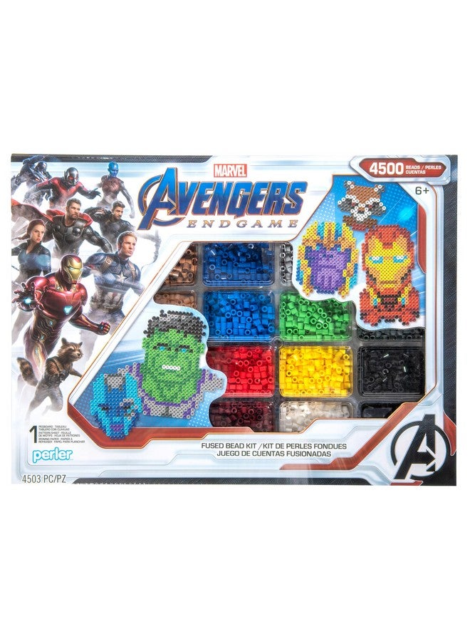 Perler PER8054346 Marvel Avengers Fuse Bead Kit, 4503pc, 10 Patterns, Multicolor, Small - Image 1