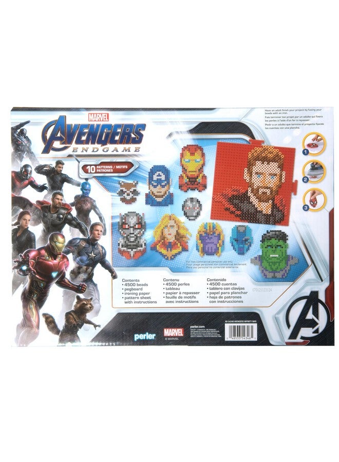 Perler PER8054346 Marvel Avengers Fuse Bead Kit, 4503pc, 10 Patterns, Multicolor, Small - Image 2