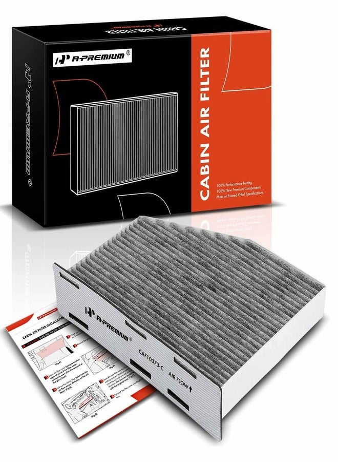 A-Premium Cabin Air Filter with Activated Carbon Compatible with Volkswagen Jetta, Passat, Golf, Tiguan, Beetle, CC, Eos, GTI, Rabbit & Audi A3 Quattro, Q3 Quattro, TT Quattro - Image 1