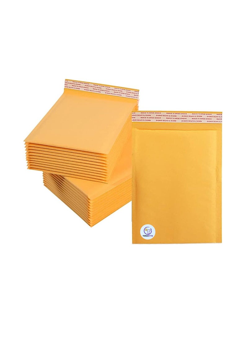 Terabyte Bubble Envelopes Bags 220MM X 265MM (9 INCH-11 INCH) Kraft Paper Bubble Envelopes Bags Padded Mailers Shipping Envelopes Self Seal for Packaging 25pcs - Image 1