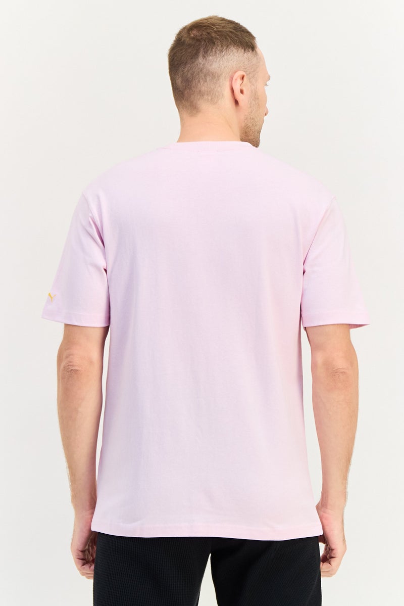 Puma X Kidsuper Men Sportswear Fit Short Sleeve Outdoor T-Shirt, Pink - Image 3