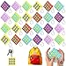 Zomiboo 24 Pcs Tic Tac Toe Game Party Favor Birthday Goodie Bag Easter Basket Stuffers Keychains for Kids 812 Classroom Prize Treasure Chest Carnival Prize Box Exchange Gift for Girl Boy 6 Color - Image 2