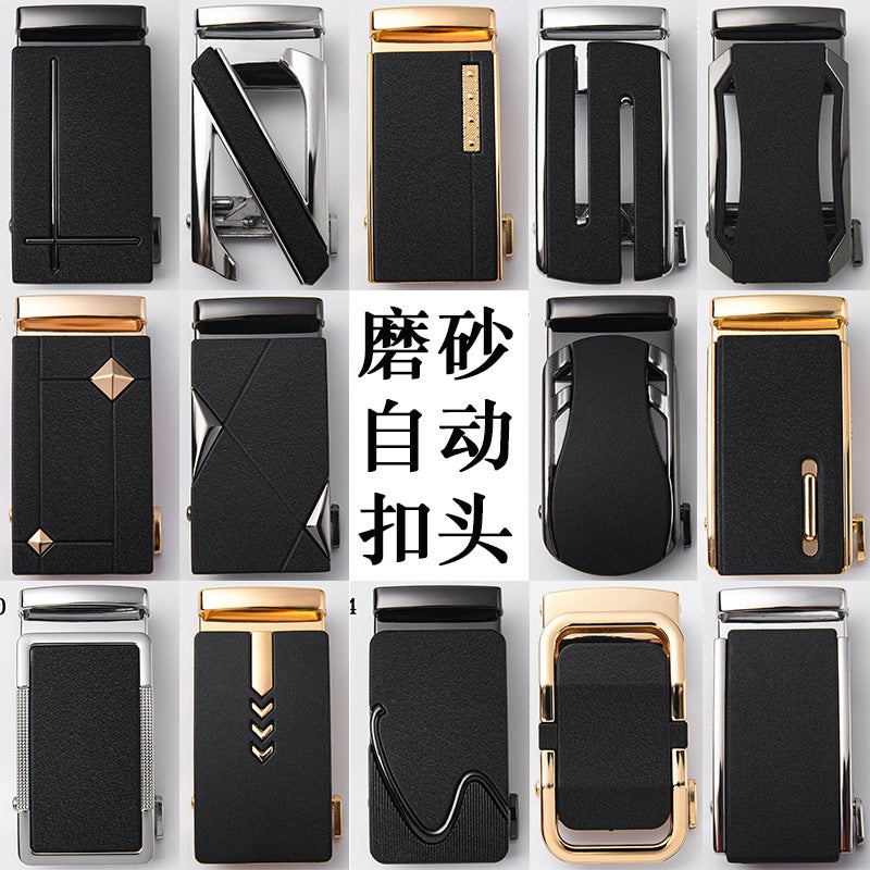 Factory Alloy Automatic Buckle Belt Buckle Head Spring Buckle Clip Single Buckle Head Trouser Belt Buckle Head Accessories 3.5 Width - Image 2