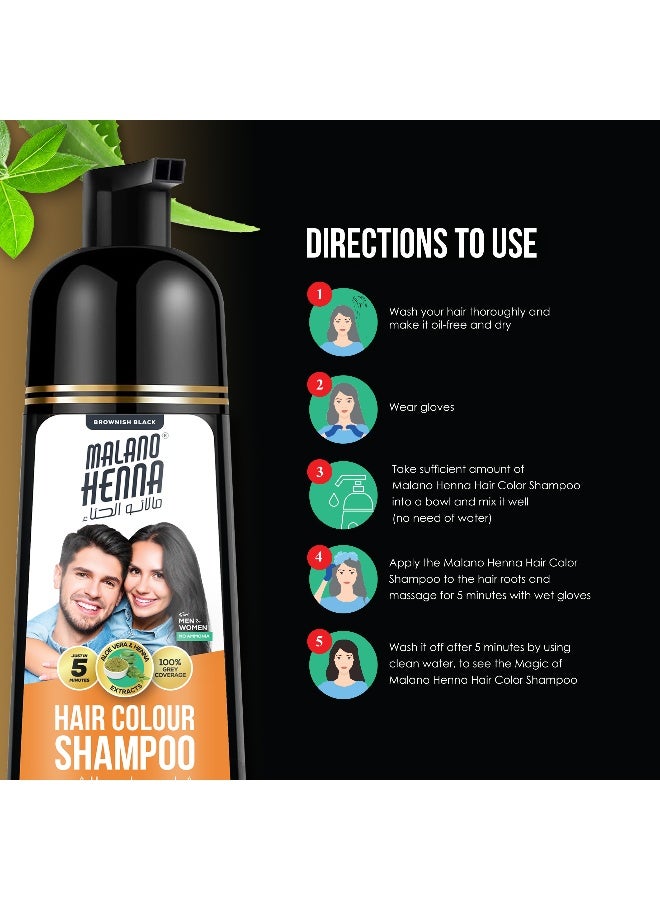 BSY Malano Henna Hair Color Brownish Black – 180Ml - Image 3